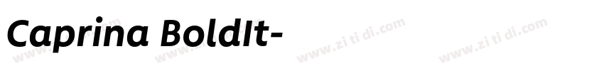 Caprina BoldIt字体转换